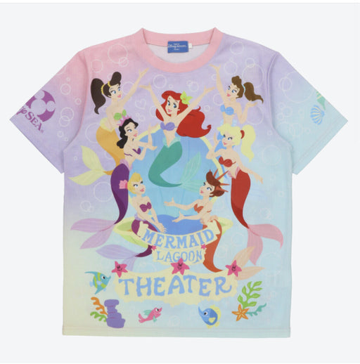 Pre-Order Tokyo Disney Resort T-Shirts TDS Mermaid Lagoon Ariel Sisters