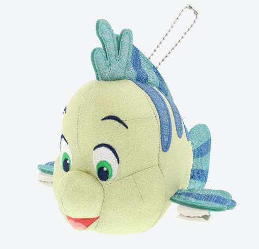Pre-Order Tokyo Disney Resort Plush Badge Clip Flounder Little Mermaid