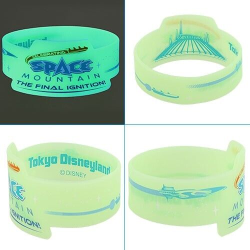 Pre-Order Tokyo Disney Resort 2024 Space Mountain Wristband Glow In The Dark