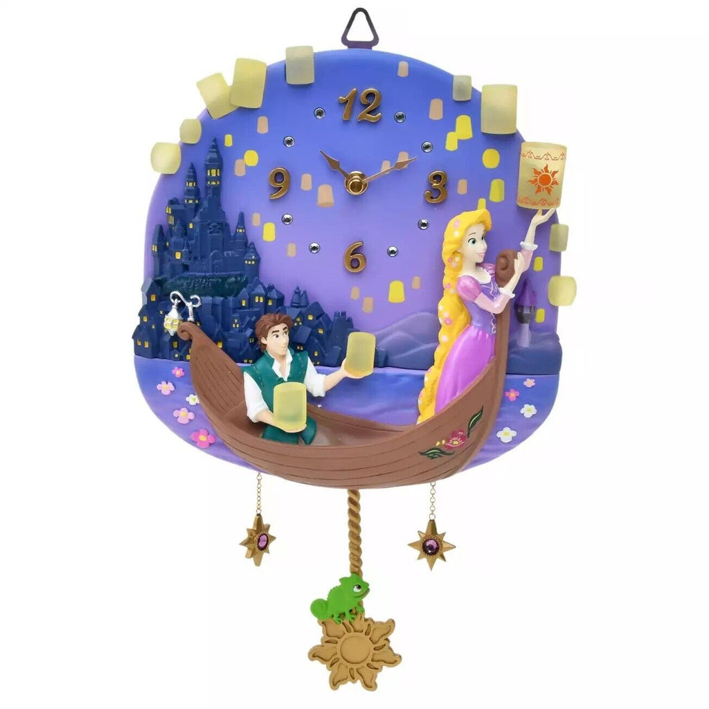 Pre-Order Disney Store JAPAN 2023 Light Clock Tangled Rapunzel Flynn P ...