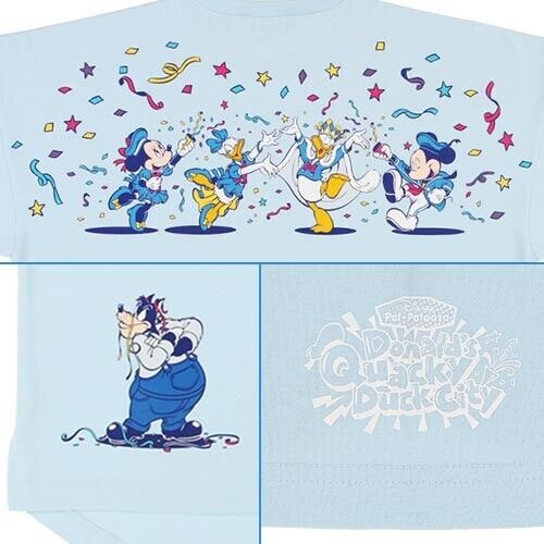 Pre-Order Tokyo Disney Resort 2024 Donald Quacky Duck City T-Shirts Blue
