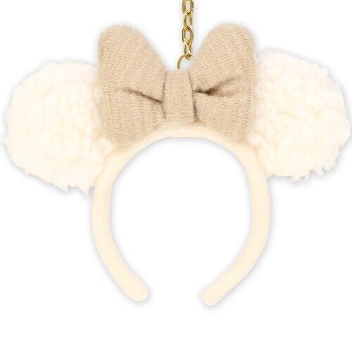Pre-Order Tokyo Disney Resort 2023 Key Chain Headband Minnie MOKOMOKO White