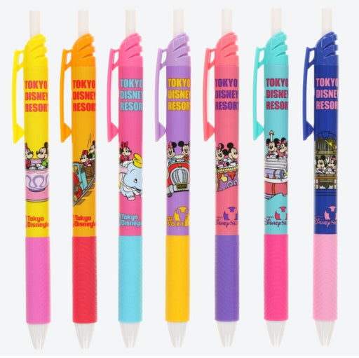 Pre-Order Tokyo Disney Resort Ballpoint Pen Retro Attraction Mickey Minnie 7 PSC