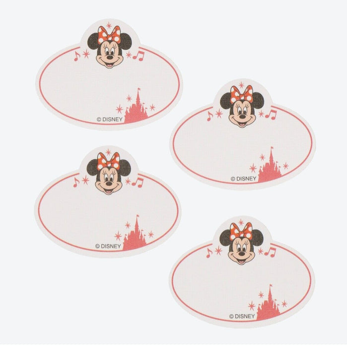 Pre-Order Tokyo Disney Resort Like Cast Name Tag for Sewing Patch 4 PCS Minnie