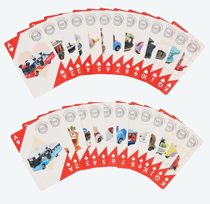 Pre-Order Tokyo Disney Resort 2023 Playing Cards Disney Vehicle TOMICA