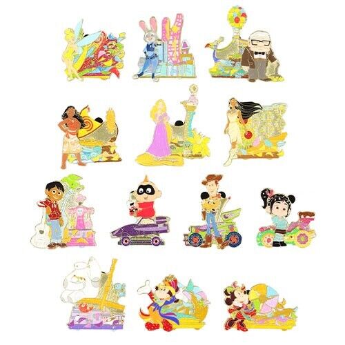 Pre-Order Tokyo Disney Resort Pin 2023 TDR 40th Harmony in Color 13 PCS  Full Set