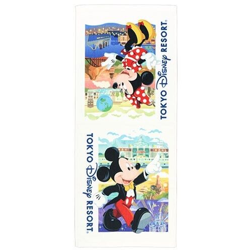 Pre-Order Tokyo Disney Resort 2023  Face Towel Mickey Minnie Shopping Bag Design