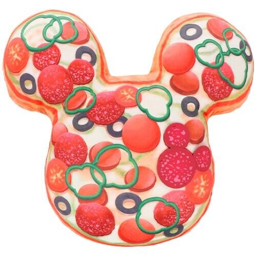 Pre-Order Tokyo Disney Resort 2023 Cushion Pizza Mickey Shape 50 x 56 x 13 cm