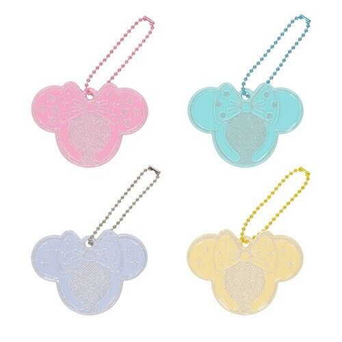 Pre-Order Tokyo Disney Resort 2023 Key Chain Set Minnie Shape 4 PCS Reflect