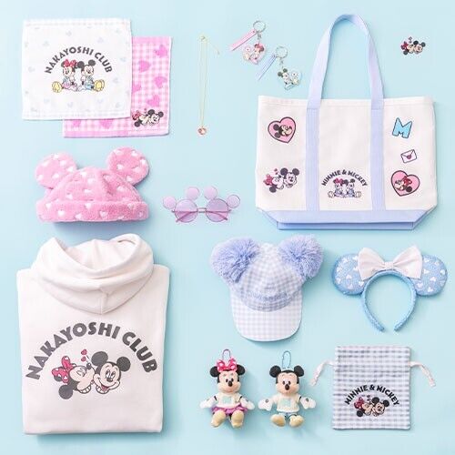 Pre-Order Tokyo Disney Resort 2024 Mickey Minnie NAKAYOSHI Club Cap Pink