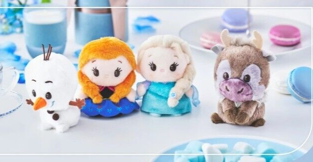 Pre-Order Disney Store JAPAN 2023 Frozen 10th URUPOCHA-CHAN Plush 4 PCS Full Set