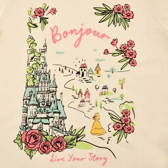 Pre-Order Disney Store JAPAN Princess Destinations T-Shirts Beauty & The Beast