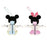 Pre-Order Tokyo Disney Resort 2024 Mickey Minnie NAKAYOSHI Club Plush Badge