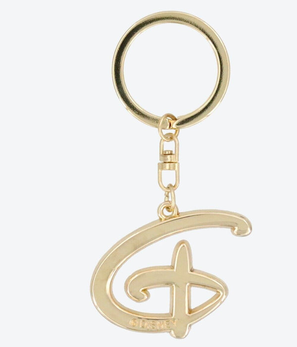 Pre-Order Tokyo Disney Resort Key Chain Initial D Alphabet Gold