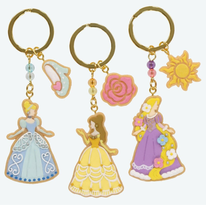 Pre-Order Tokyo Disney Resort Key chain Princess 5 PCS Set Like Cookie ...