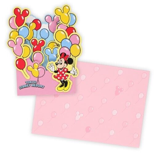 Pre-Order Tokyo Disney Resort 2024 Mickey Balloon Minnie Greeting Card Set