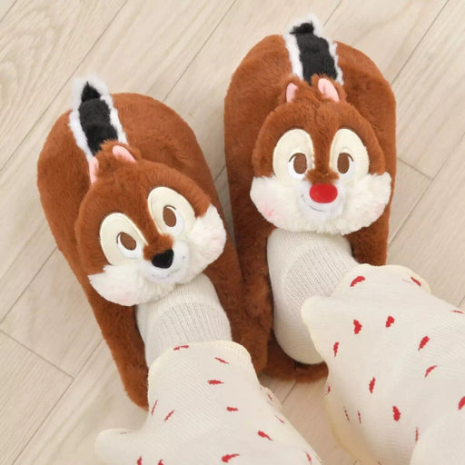 Pre-Order Disney Store JAPAN 2024 Plush Room Shoes Chip & Dale