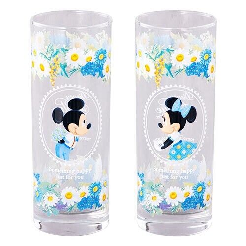 Pre-Order Tokyo Disney Resort 2023 Blue Ever After Mickey Minnie Glass Set 2 PCS