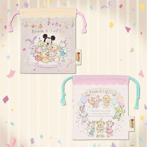 Pre-Order Tokyo Disney Resort TDS Duffy From All Of Us KINCHAKU set Mickey
