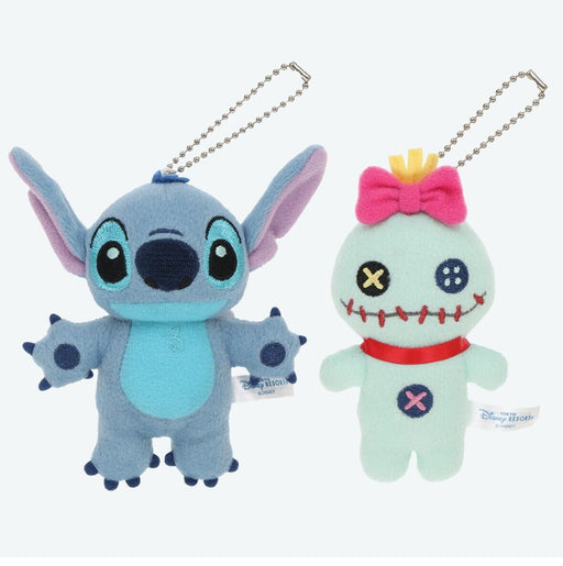 Pre-Order Tokyo Disney Resort Plush Badge Set Stitch & Scrump H 13 xm