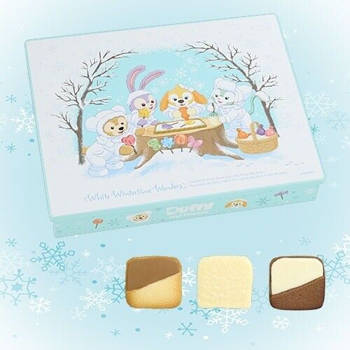 Pre-Order Tokyo Disney Resort Duffy White Wintertime Wonders Cookie Empty Can