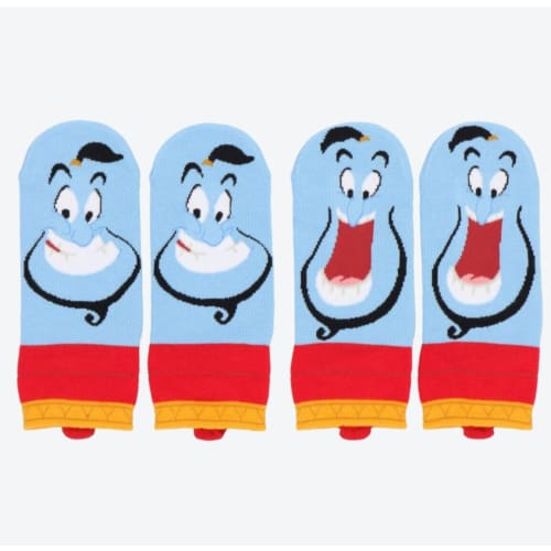 Pre-Order Tokyo Disney Resort 2 Pair Socks Genie Aladdin Ladies 22-25 cm - k23japan -Tokyo Disney Shopper-
