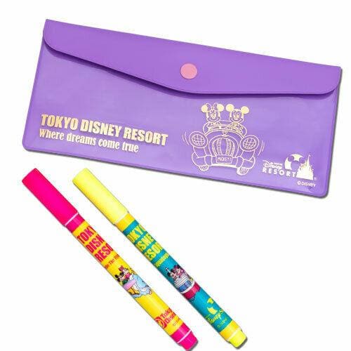 Pre-Order Tokyo Disney Resort 2019 Retro Highlighter Pen Set Mickey Minnie 2 Pic - k23japan -Tokyo Disney Shopper-
