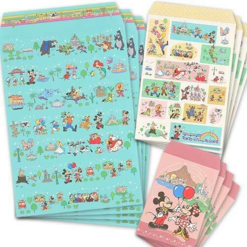 Pre-Order Tokyo Disney Resort 2021 Envelope Set Mickey Friends 3 Types x 4 - k23japan -Tokyo Disney Shopper-