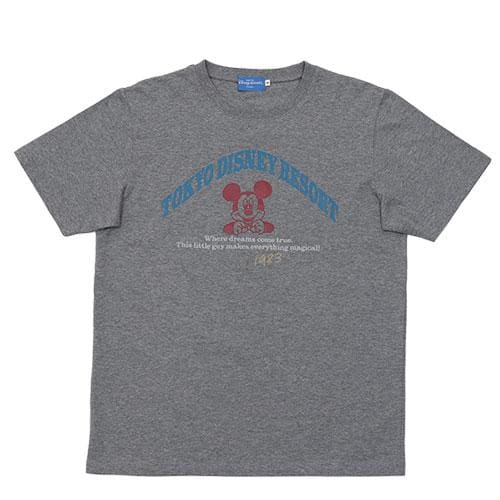 Pre-Order Tokyo Disney Resort 2021 T-Shirts TDL 1983 Mikey Gray - k23japan -Tokyo Disney Shopper-
