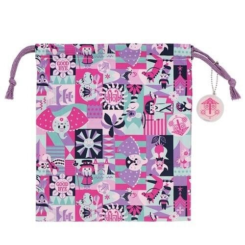 Pre-Order Tokyo Disney Resort 2022 Attraction KINCHAKU Bag It’s A Small World - k23japan -Tokyo Disney Shopper-