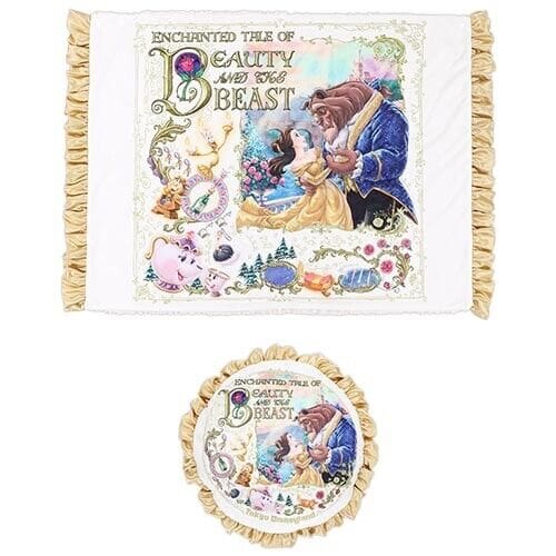 Pre-Order Tokyo Disney Resort 2022 Beauty & The Beast Circle Blanket Belle - k23japan -Tokyo Disney Shopper-