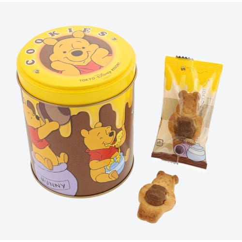 Pre Order Tokyo Disney Resort 2022 Cookie Empty Can Box Winnie The Pooh - k23japan -Tokyo Disney Shopper-