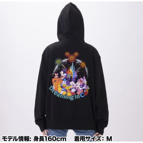Pre-Order Tokyo Disney Resort 2022 Hoodie Dreaming In Color Black - k23japan -Tokyo Disney Shopper-