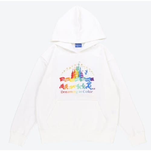 Pre-Order Tokyo Disney Resort 2022 Hoodie Dreaming In Color White - k23japan -Tokyo Disney Shopper-