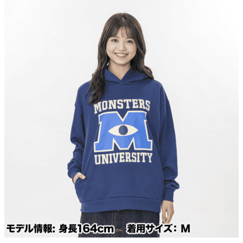 monsters university hoodie Pre-Order Tokyo Disney Resort 2022 Hoodie MOnsters University MU Pixar: $84.99