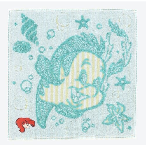 Pre-Order Tokyo Disney Resort 2022 IMABARI Mini Towel Set Ariel & Flounder - k23japan -Tokyo Disney Shopper-