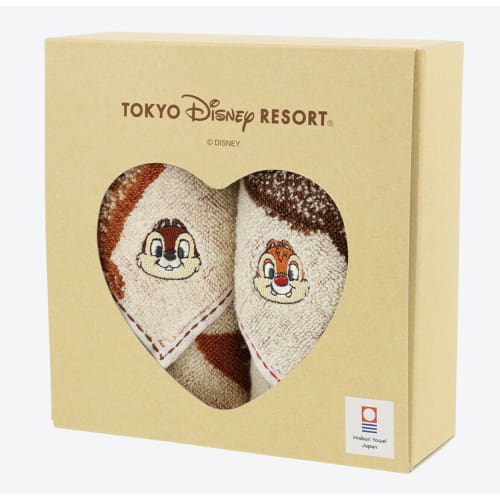 Pre-Order Tokyo Disney Resort 2022 IMABARI Mini Towel Set Chip & Dale - k23japan -Tokyo Disney Shopper-
