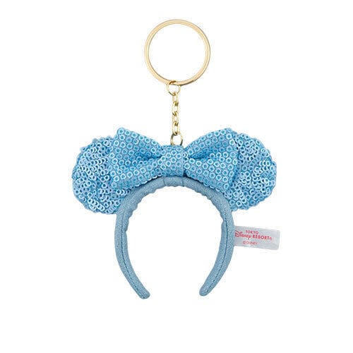 Pre-Order Tokyo Disney Resort 2022 Key Chain Mini Headband Spangle Blue - k23japan -Tokyo Disney Shopper-
