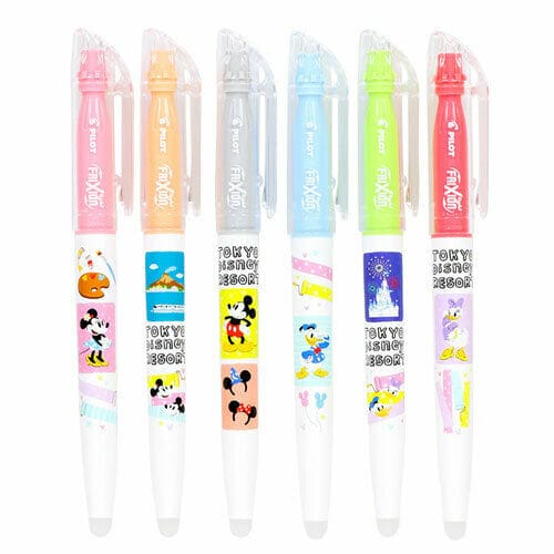 Pre-Order Tokyo Disney Resort 2022 Mickey & Friends Color Friction Pen set 6 PCS - k23japan -Tokyo Disney Shopper-