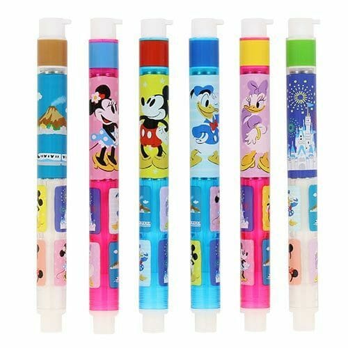 Pre-Order Tokyo Disney Resort 2022 Mickey & Friends Eraser Pen set 6 PCS - k23japan -Tokyo Disney Shopper-