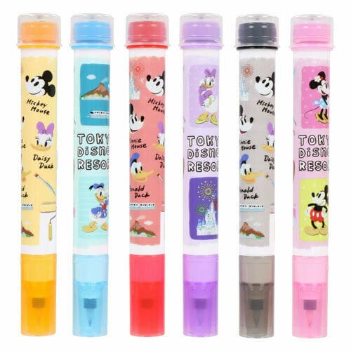 Pre-Order Tokyo Disney Resort 2022 Mickey & Friends Eraser Pen set 6 PCS - k23japan -Tokyo Disney Shopper-