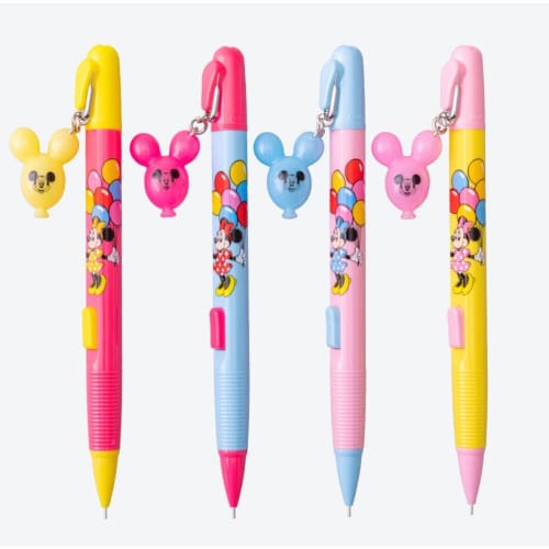 Pre-Order Tokyo Disney Resort 2022 Minnie Balloon Mechanical Pencil 4 PCS - k23japan -Tokyo Disney Shopper-