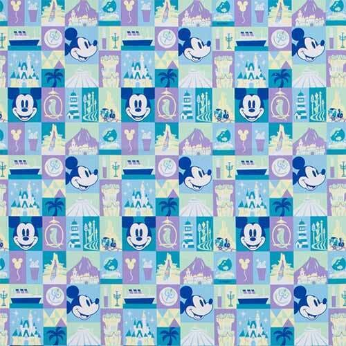 Pre-Order Tokyo Disney Resort 2022 Mulch Sewing Cloth Park & Mickey 100 x 100 - k23japan -Tokyo Disney Shopper-