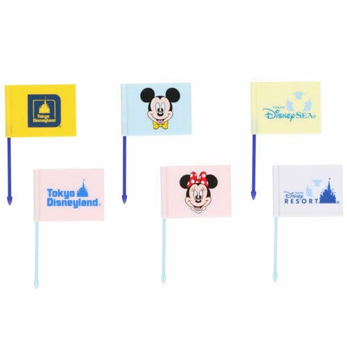Pre-Order Tokyo Disney Resort 2022 Park Logo Lunch Picks BENTO Mickey Minnie - k23japan -Tokyo Disney Shopper-