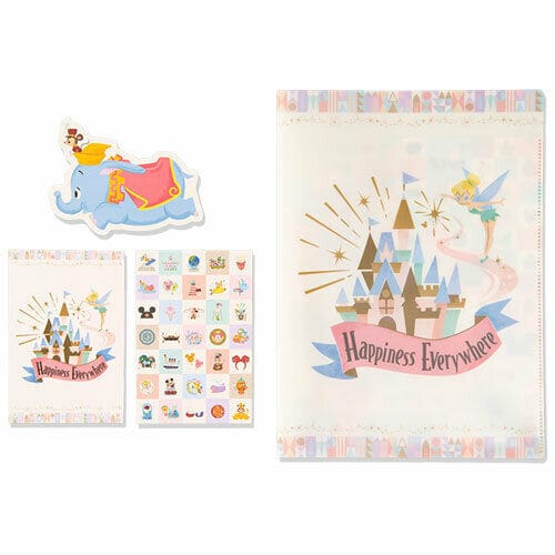 Pre-Order Tokyo Disney Resort 2022 Park Motif Clear Folder & Postcard Set - k23japan -Tokyo Disney Shopper-