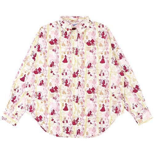 Pre-Order Tokyo Disney Resort 2022 Patterned Shirt Beauty & The Beast Belle - k23japan -Tokyo Disney Shopper-