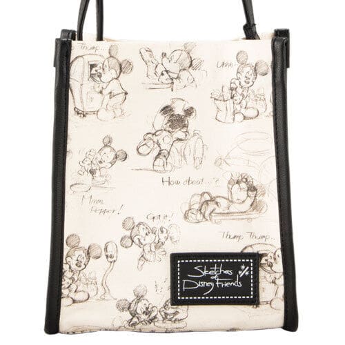 Pre-Order Tokyo Disney Resort 2022 Pencil Sketch Shoulder bag Mickey - k23japan -Tokyo Disney Shopper-