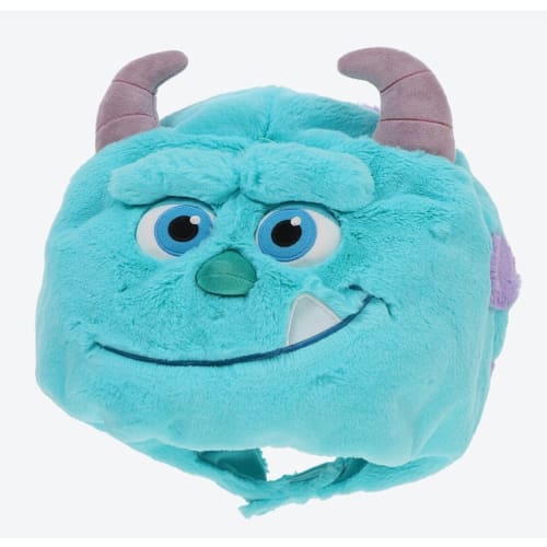Tokyo Disney Resort Monsters Inc Sully & Mike Face Plush Pass Case Coin  Purse