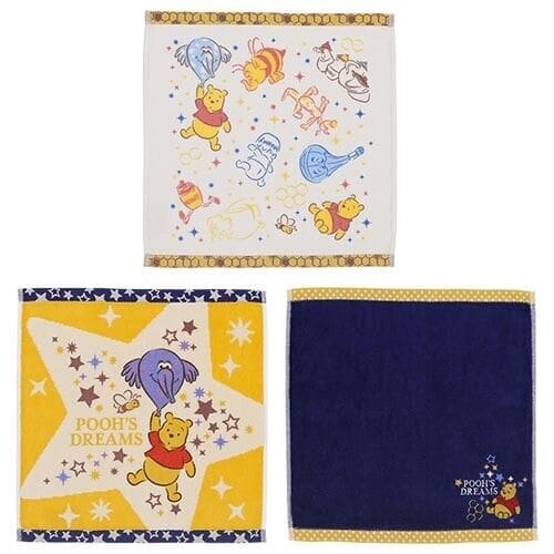 Pre-Order Tokyo Disney Resort 2022 Pooh’s Dream Heffalump Mini Towel Set 3 PCS - k23japan -Tokyo Disney Shopper-