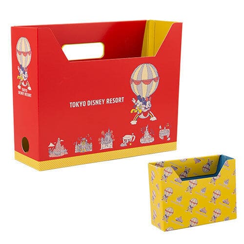 Pre-Order Tokyo Disney Resort 2022 Retro Balloon Mickey Minnie File Box set 2PCS - k23japan -Tokyo Disney Shopper-